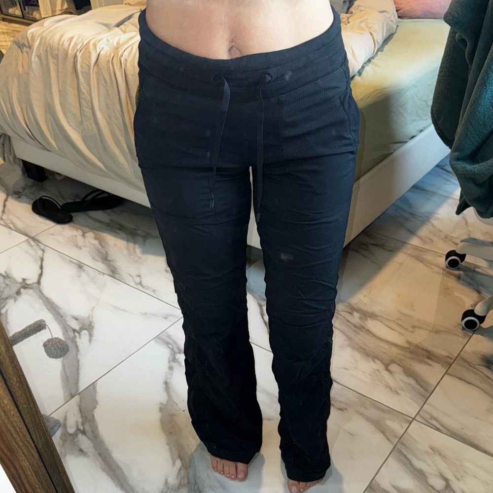 Black Lululemon Dance Studio Mod-Rise Pants